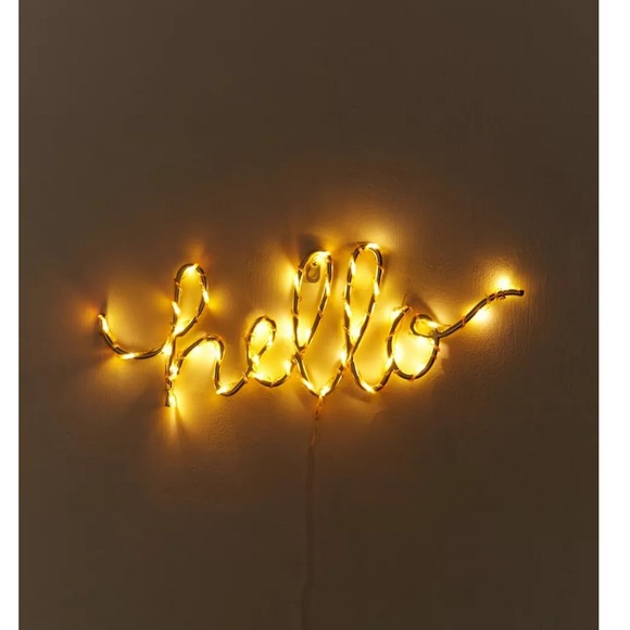 Urban Outfitters “hello” light sculpture - Picture 2 of 4